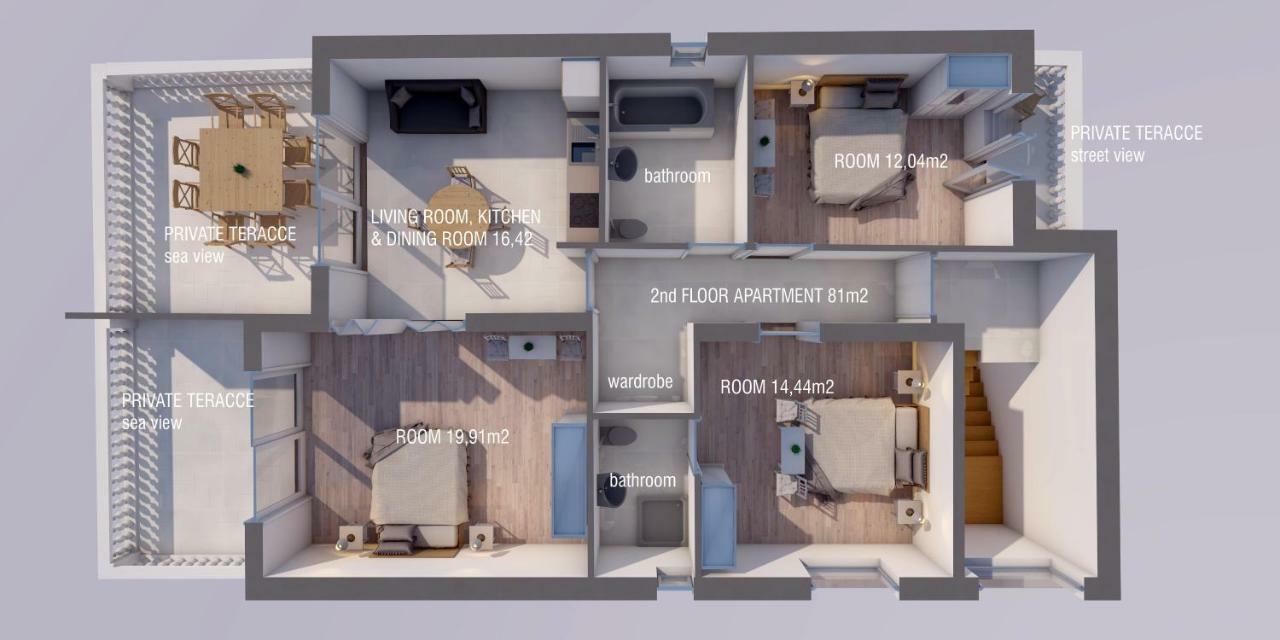 Apartmani Mira Водице Экстерьер фото